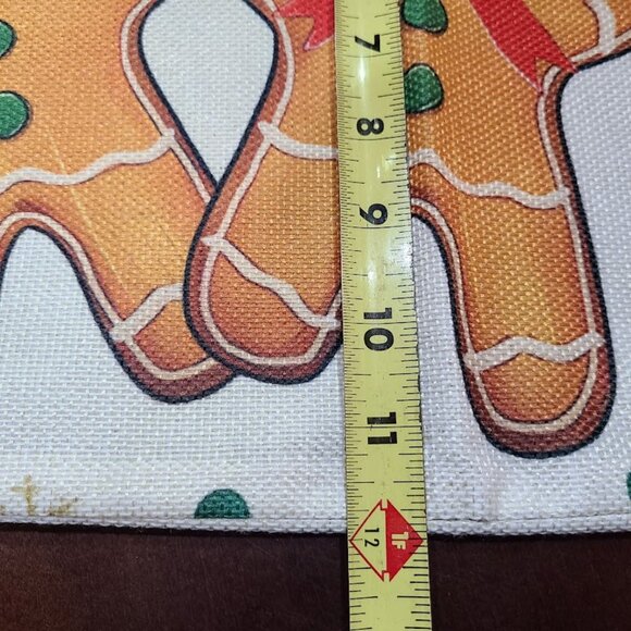 Christmas Pillow Cover Lumbar Decorative Case Holiday Xmas Gingerbread Decor - Picture 11 of 13